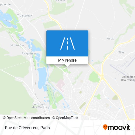 Rue de Crèvecœur plan