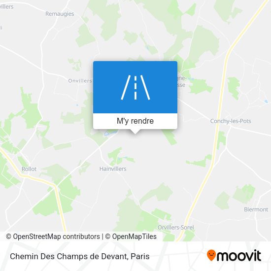 Chemin Des Champs de Devant plan