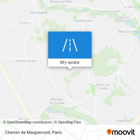 Chemin de Maigremont plan