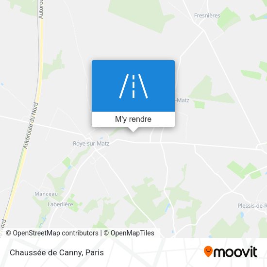Chaussée de Canny plan