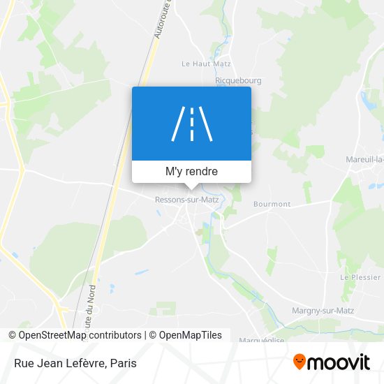 Rue Jean Lefèvre plan