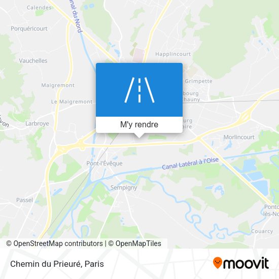 Chemin du Prieuré plan