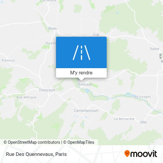 Rue Des Quennevaux plan