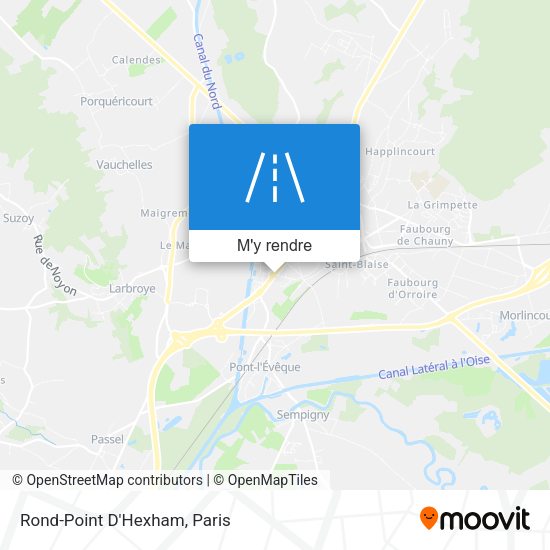Rond-Point D'Hexham plan