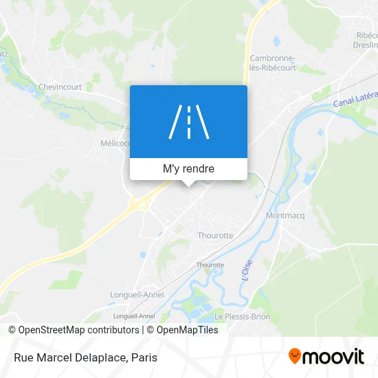 Rue Marcel Delaplace plan