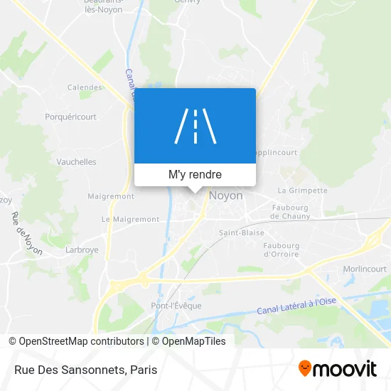 Rue Des Sansonnets plan