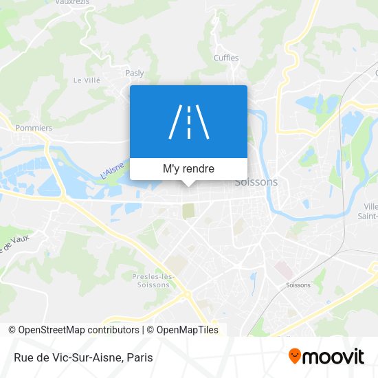 Rue de Vic-Sur-Aisne plan