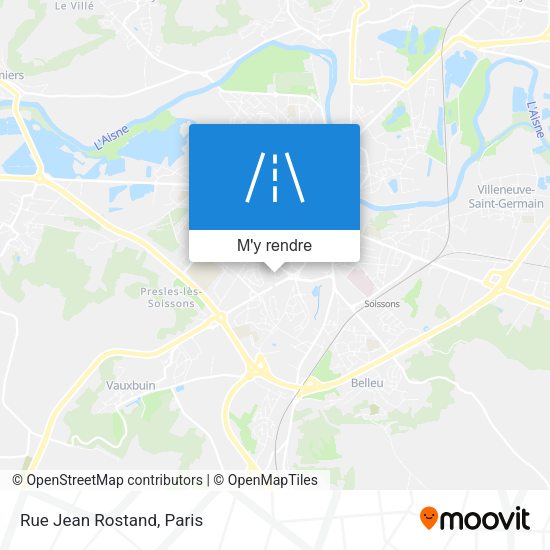 Rue Jean Rostand plan