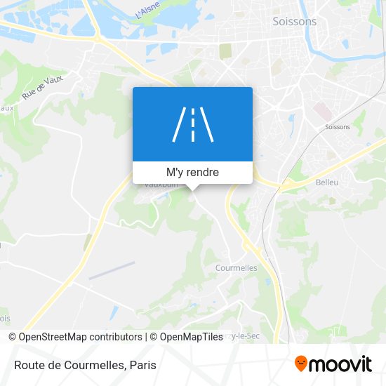 Route de Courmelles plan