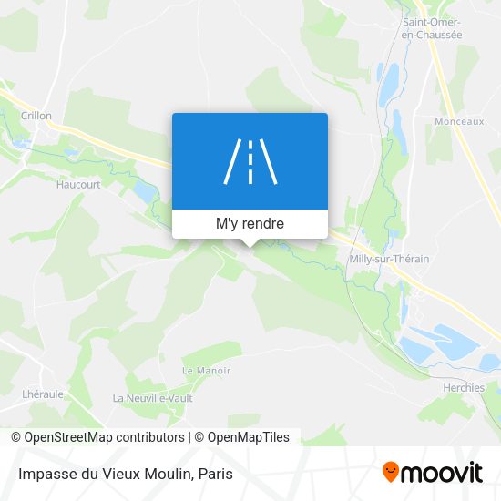 Impasse du Vieux Moulin plan