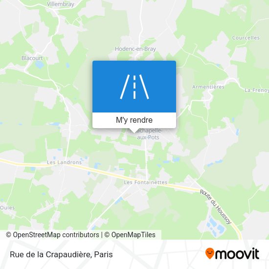 Rue de la Crapaudière plan