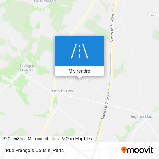 Rue François Cousin plan