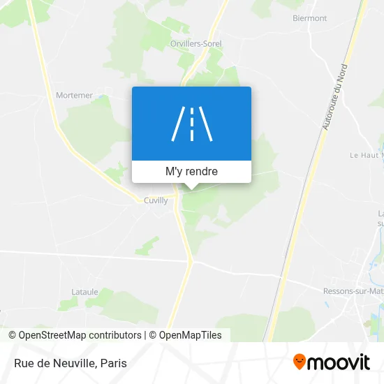 Rue de Neuville plan