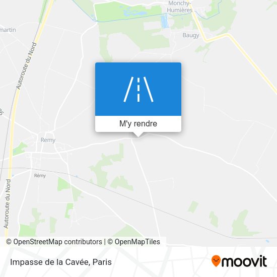 Impasse de la Cavée plan