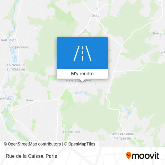 Rue de la Caisse plan