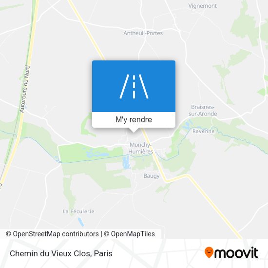 Chemin du Vieux Clos plan