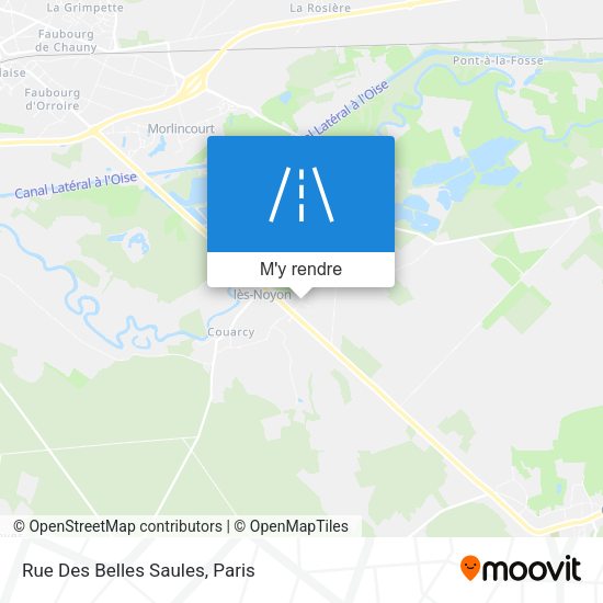 Rue Des Belles Saules plan