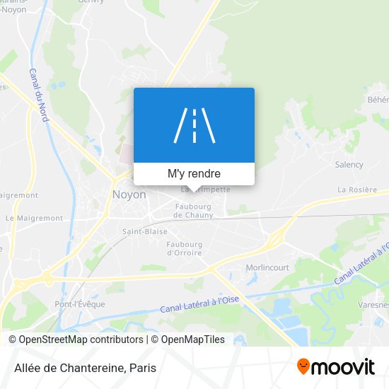 Allée de Chantereine plan
