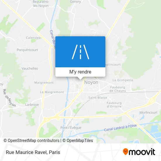 Rue Maurice Ravel plan