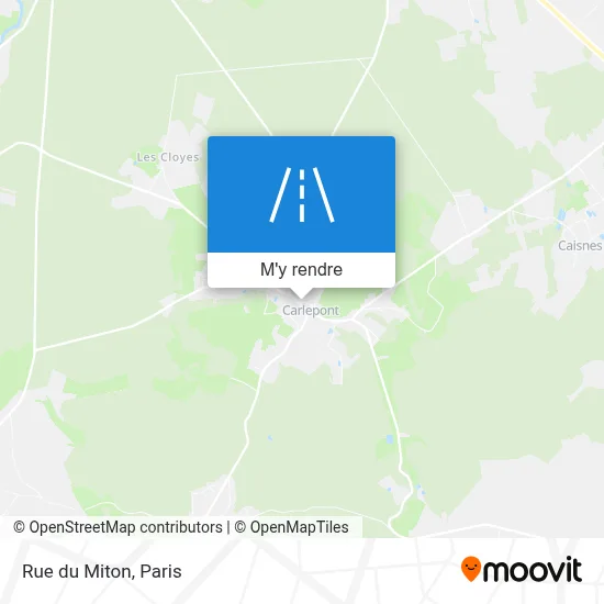 Rue du Miton plan