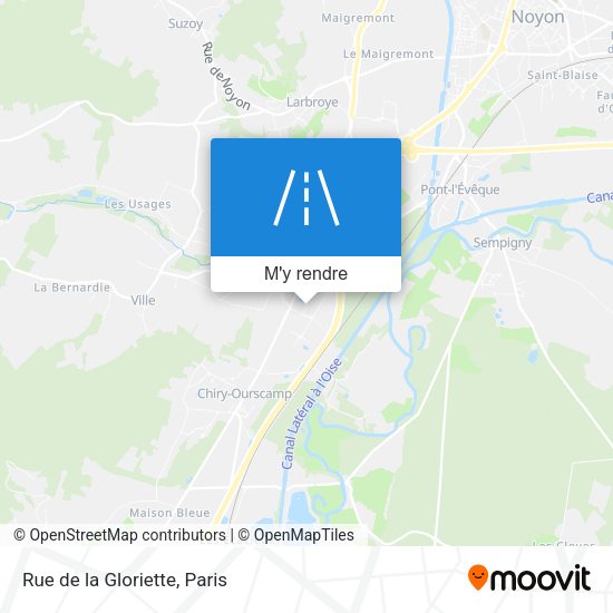 Rue de la Gloriette plan
