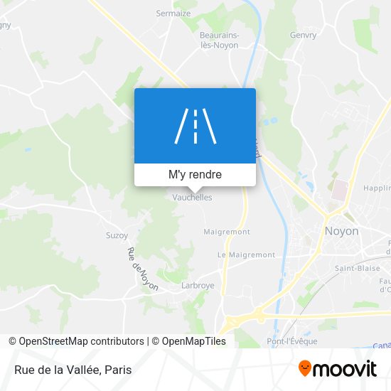 Rue de la Vallée plan