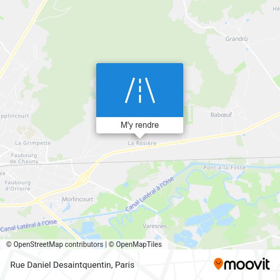 Rue Daniel Desaintquentin plan