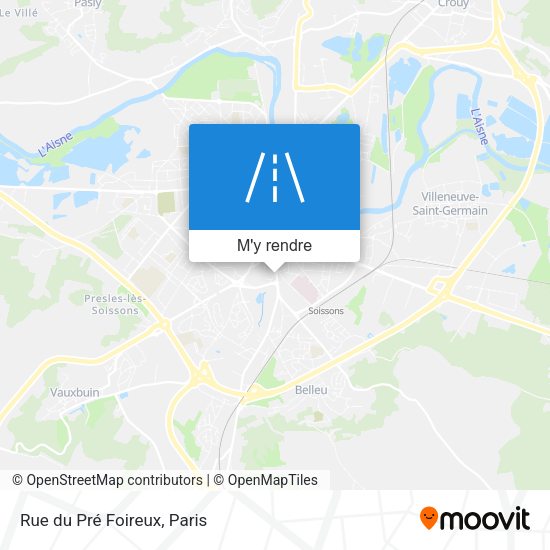 Rue du Pré Foireux plan