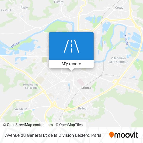 Avenue du Général Et de la Division Leclerc plan