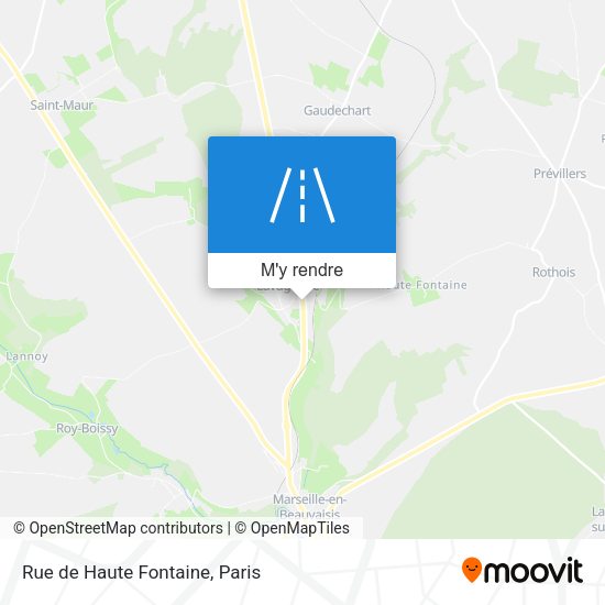 Rue de Haute Fontaine plan