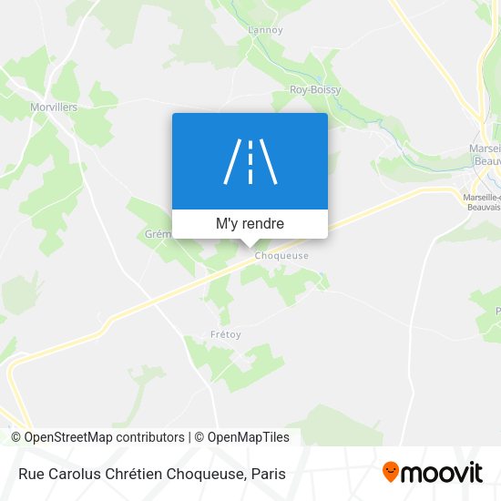 Rue Carolus Chrétien Choqueuse plan