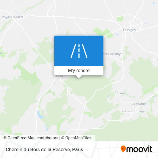Chemin du Bois de la Réserve plan