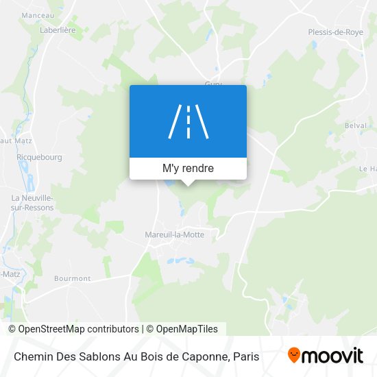 Chemin Des Sablons Au Bois de Caponne plan