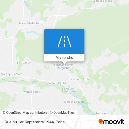 Rue du 1er Septembre 1944 plan