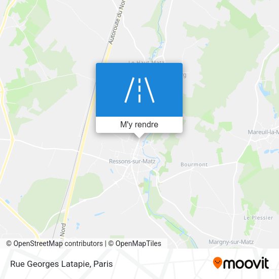 Rue Georges Latapie plan