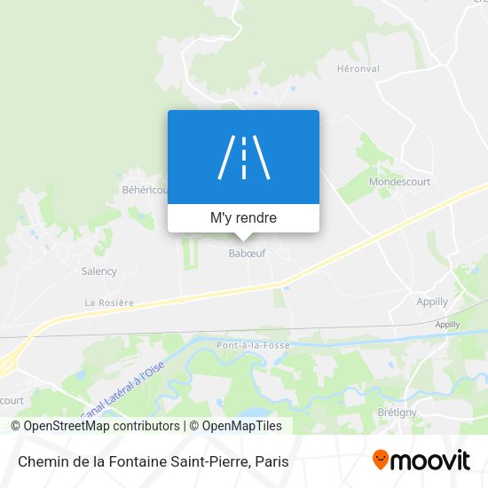 Chemin de la Fontaine Saint-Pierre plan