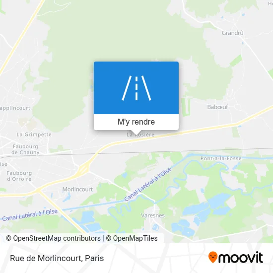 Rue de Morlincourt plan