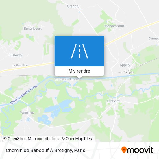 Chemin de Baboeuf À Brétigny plan