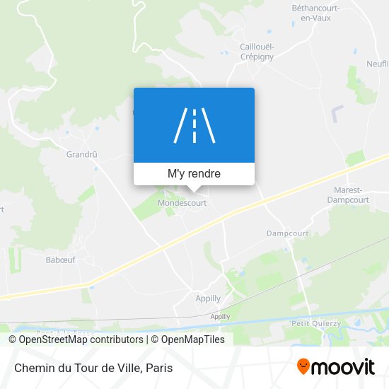 Chemin du Tour de Ville plan