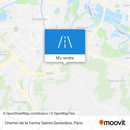 Chemin de la Ferme Sainte-Geneviève plan