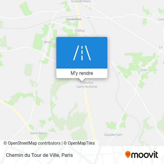 Chemin du Tour de Ville plan