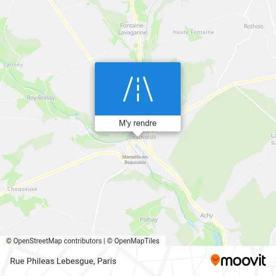Rue Phileas Lebesgue plan