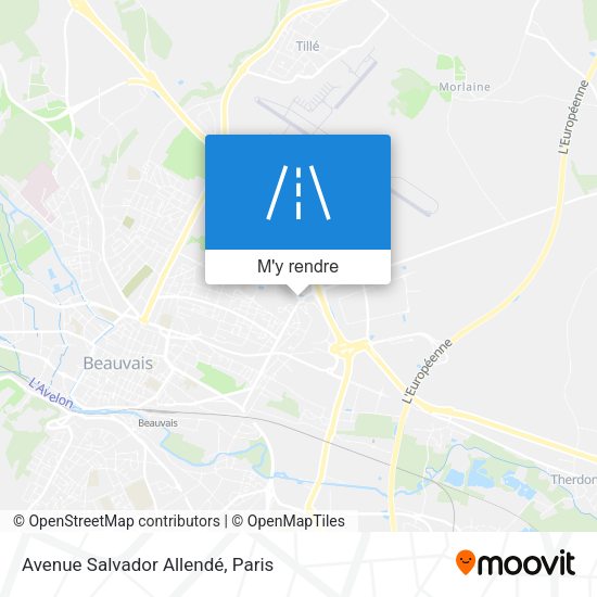 Avenue Salvador Allendé plan