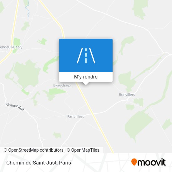 Chemin de Saint-Just plan