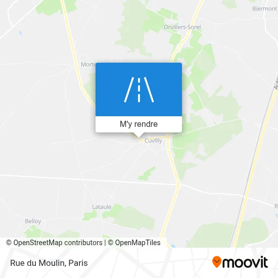Rue du Moulin plan