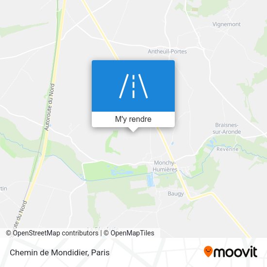 Chemin de Mondidier plan