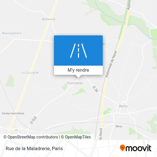 Rue de la Maladrerie plan