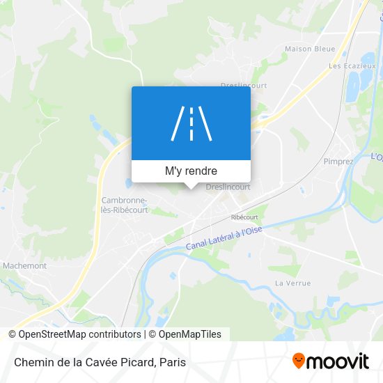 Chemin de la Cavée Picard plan