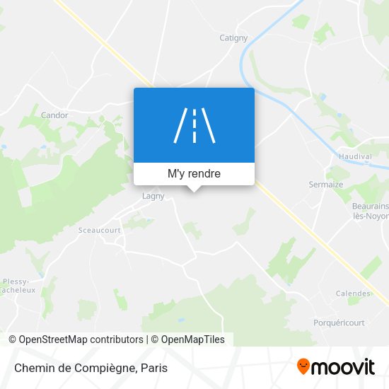 Chemin de Compiègne plan