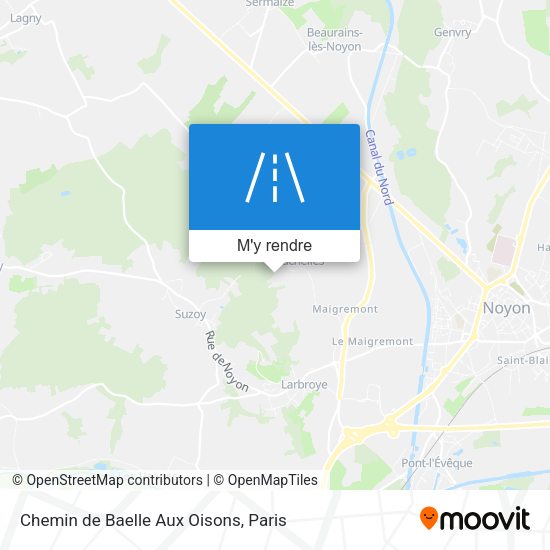 Chemin de Baelle Aux Oisons plan